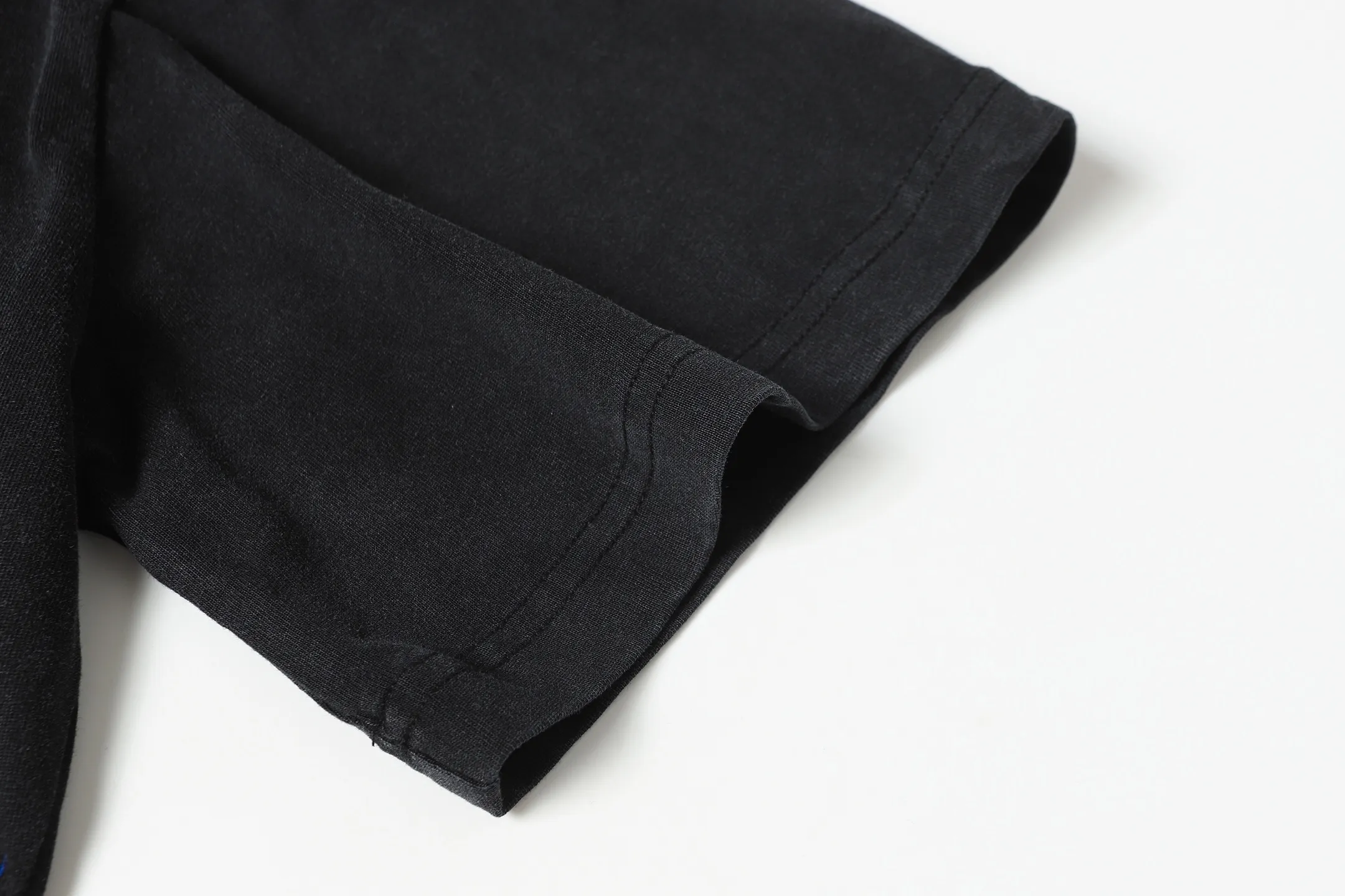 6088#washed black｜P116 Godspeed cross-border American rock and roll street washed retro style short-sleeved T (craft printing) fabric (fabric): 32 count combed double yarn 250g weight size (size): S-M-L-XL color (colour): washed black 👉 👉