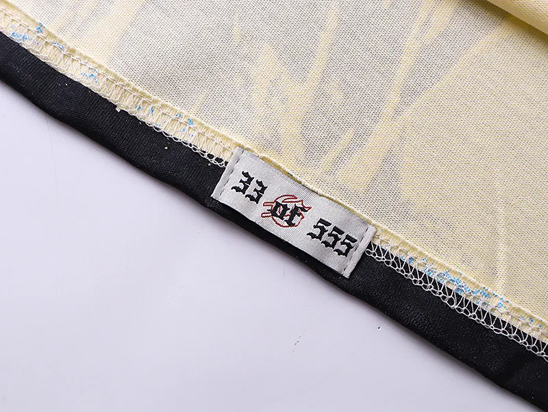 3033# P110 Real shot Godspeed American fashion rock street retro loose printed cotton short sleeves Fabric: 240g 32 count fine cotton double yarn pure cotton Color: apricot Size: S M L XL