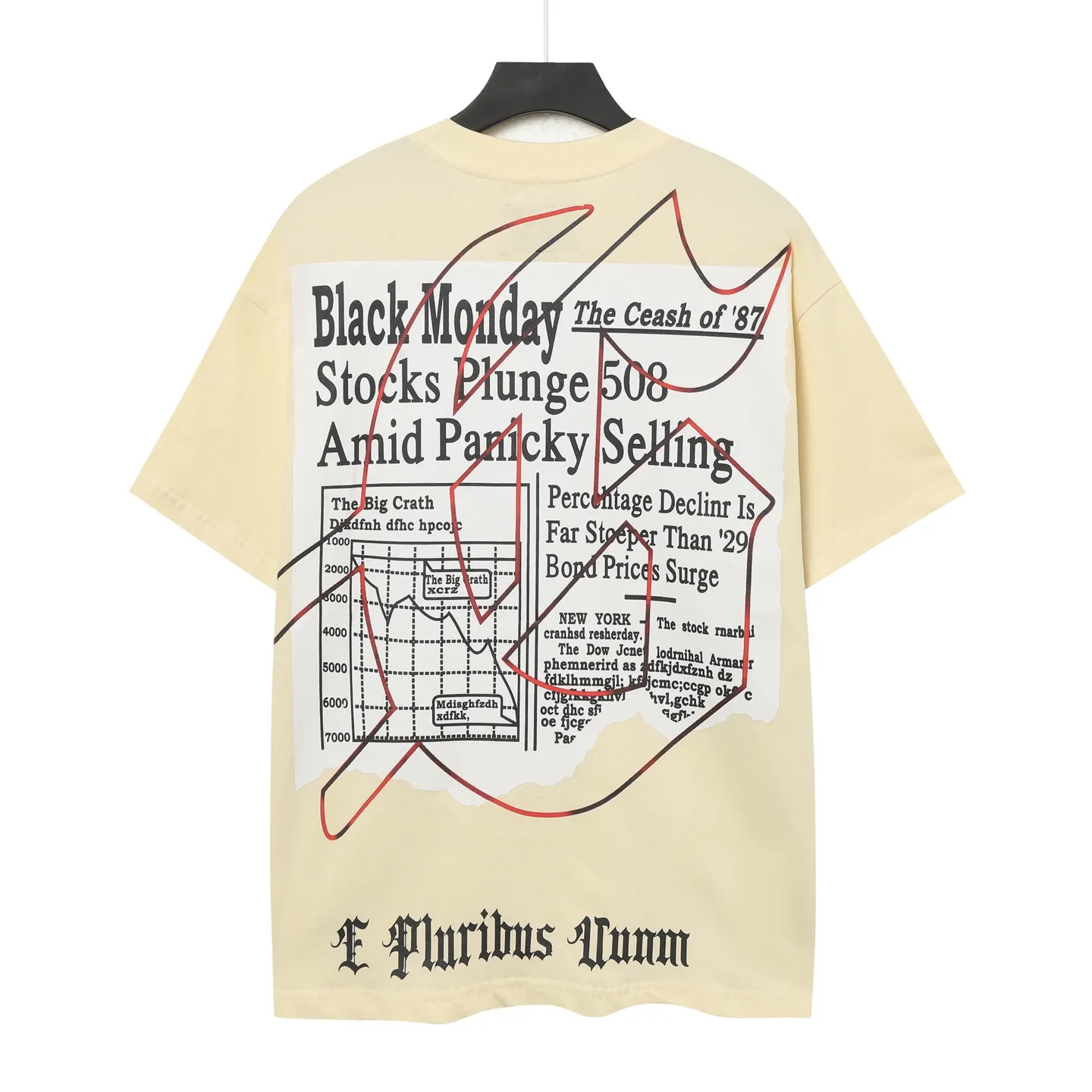 5069# Apricot | P104 Godspeed cross-border American rock and roll street washed retro style short-sleeved T (craft printing) fabric (fabric) 32 counts combed double yarn 240 grams weight code number (size): S-M-L-XL color (colour): apricot