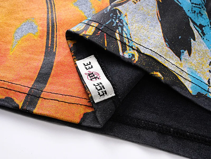 1153# P170 Real shot of Godspeed American fashion street retro washed and distressed fake two-piece pure cotton long T. Fabric: 270g 32 count fine cotton double yarn pure cotton Color: washed black washed blue code number: S M L XL