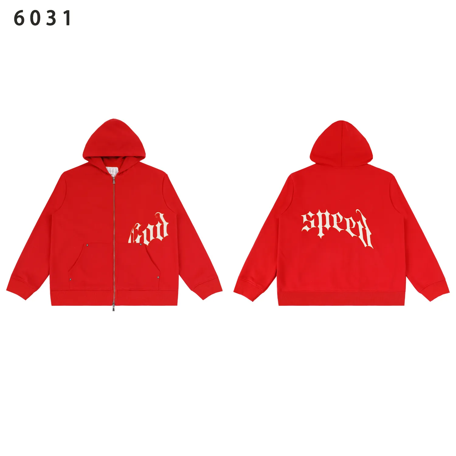 P216 Real shot high-level version of GODSPEED beauty trend simple letters, after 2025 European and American high street men's and women's cardigan hooded sweatshirt coat hoodie Color: black black black red red apricot black and white color blue gray code number: S M L XL