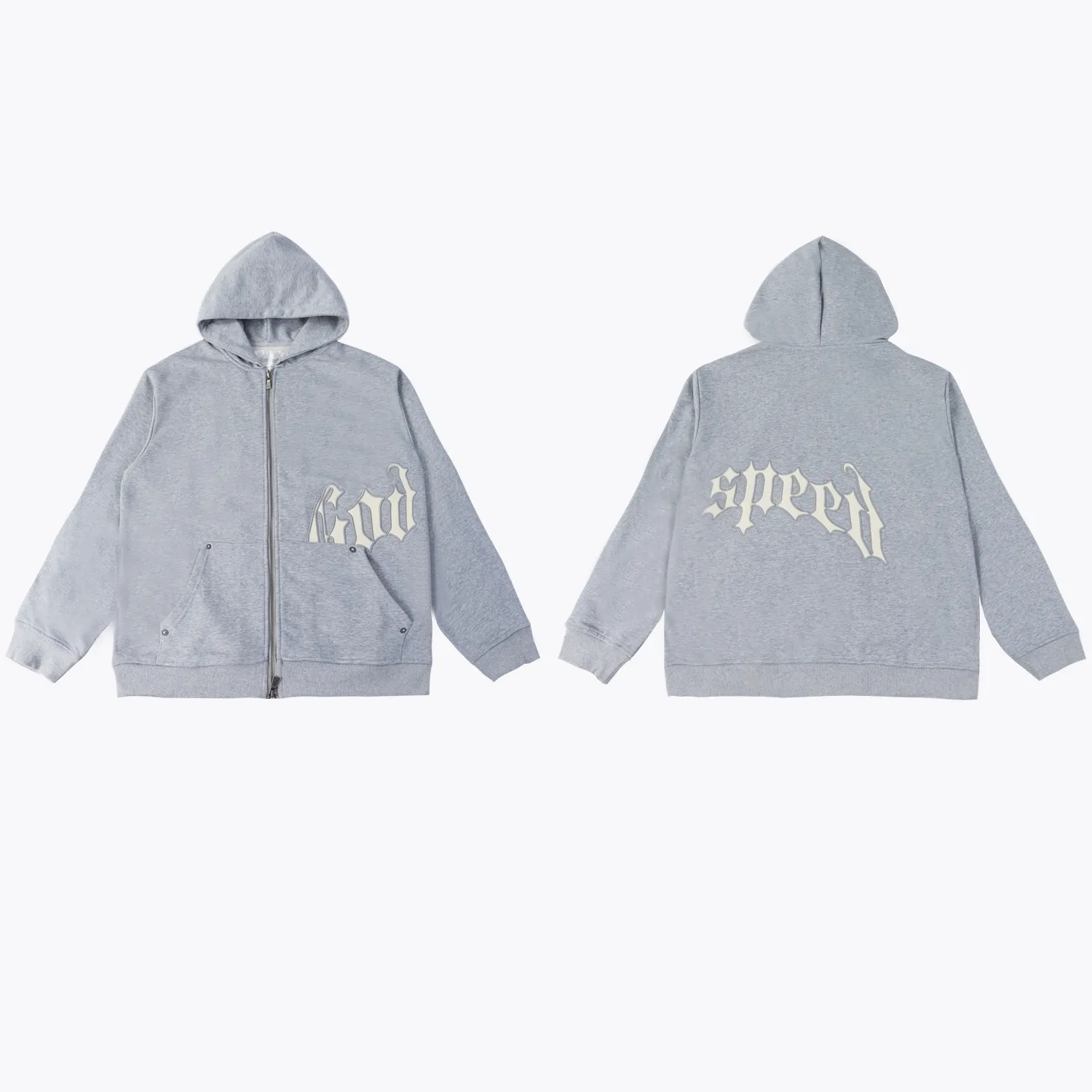P216 Real shot high-level version of GODSPEED beauty trend simple letters, after 2025 European and American high street men's and women's cardigan hooded sweatshirt coat hoodie Color: black black black red red apricot black and white color blue gray code number: S M L XL