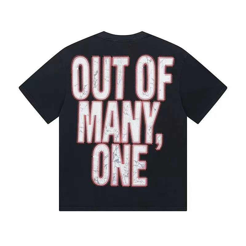 6013#washed black｜P116 Godspeed cross-border American rock and roll street washed retro style short-sleeved T (craft printing) fabric (fabric): 32 count combed double yarn 250g weight size (size): S-M-L-XL color (colour): washed black 👉