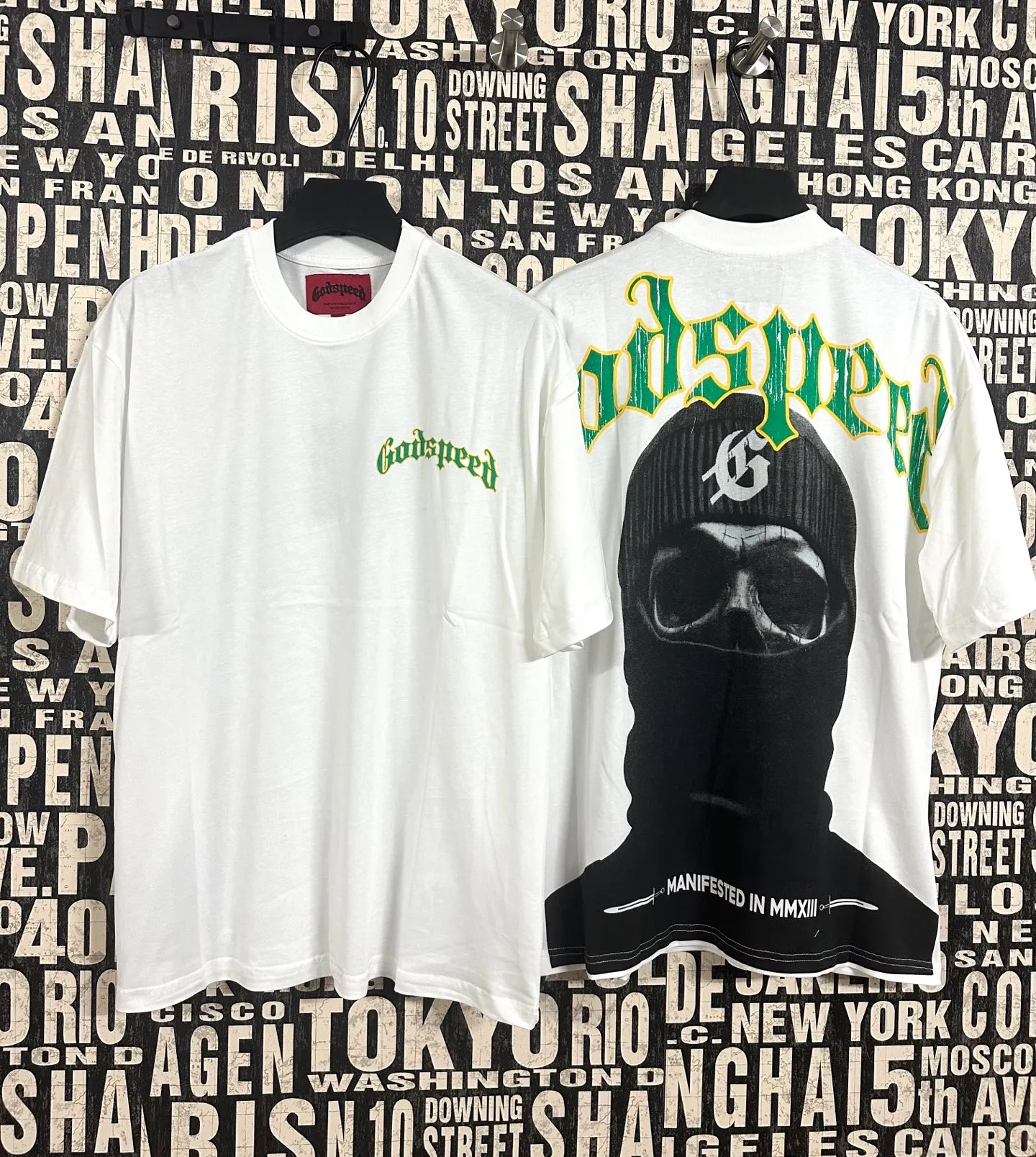 5050##White: Apricot｜P104 Godspeed cross-border American rock and roll street washed retro style short-sleeved T (craft printing) fabric (fabric): 32-count combed double yarn 240 grams weight code number (size): S-M-L-XL color (colour): white, apricot,