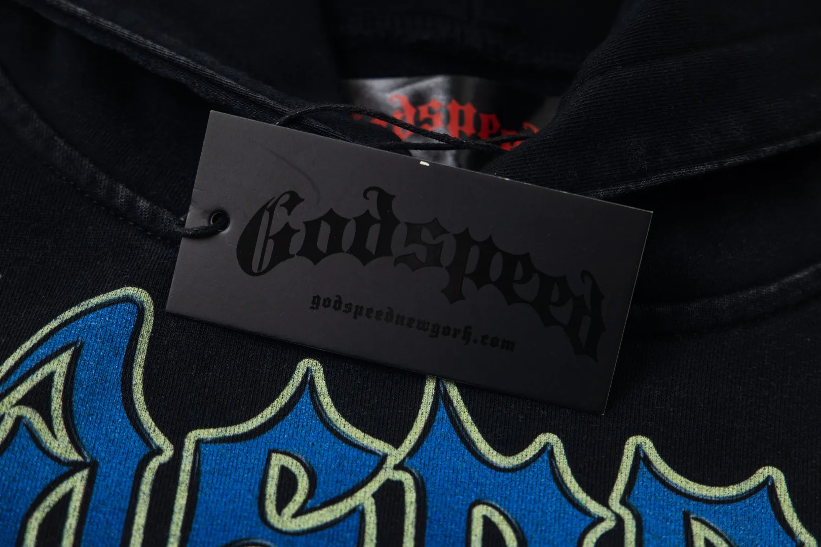 G50# GodSpeed ​​white ink direct spray sweatshirt Size S-XL Wash black P236 Apricot P226