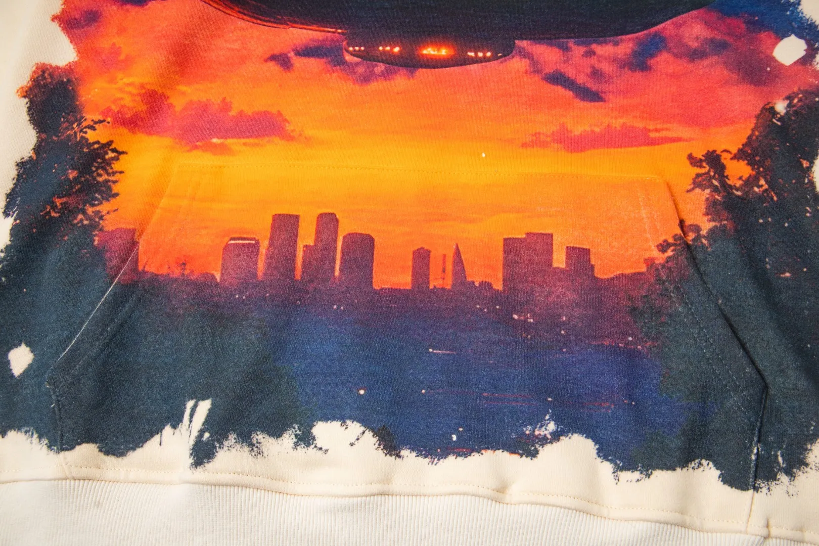 G50# GodSpeed ​​white ink direct spray sweatshirt Size S-XL Wash black P236 Apricot P226