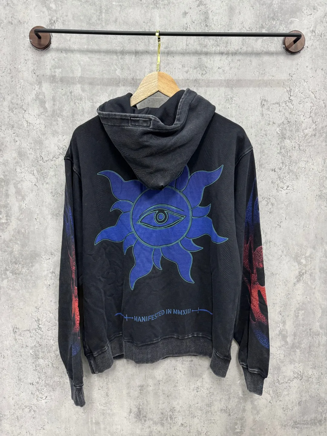 G50# GodSpeed ​​white ink direct spray sweatshirt Size S-XL Wash black P236 Apricot P226