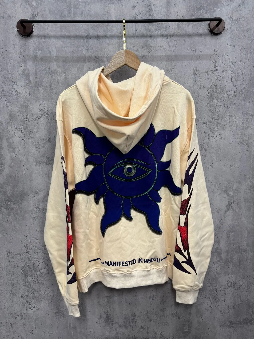 G50# GodSpeed ​​white ink direct spray sweatshirt Size S-XL Wash black P236 Apricot P226