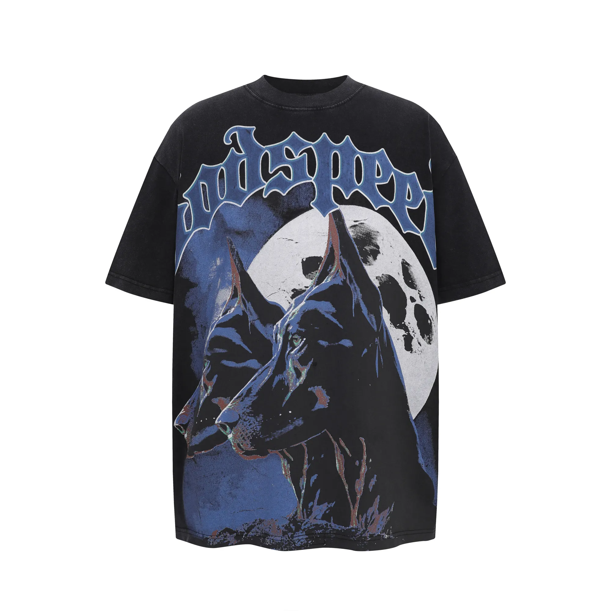 G808# P124 Godspeed short-sleeved T-shirt color: Black size: S M L XL