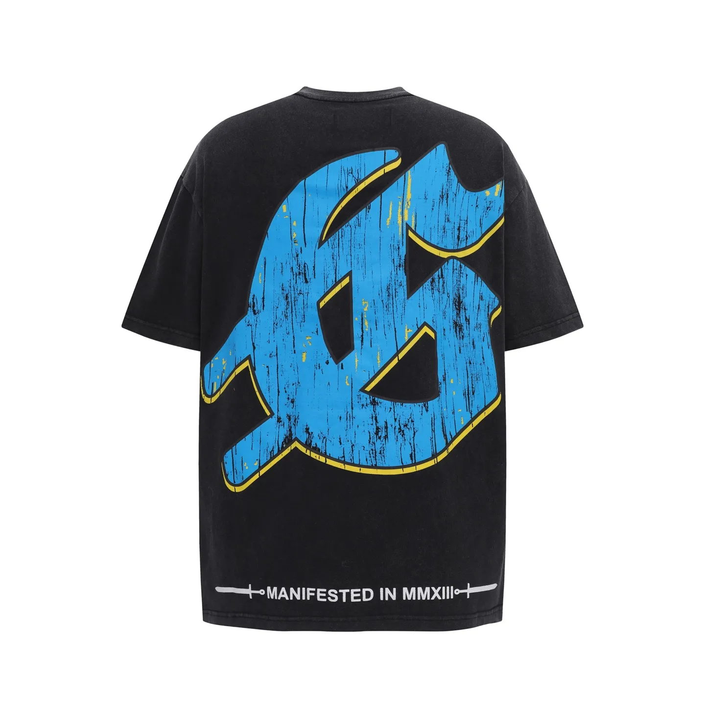 G808# P124 Godspeed short-sleeved T-shirt color: Black size: S M L XL