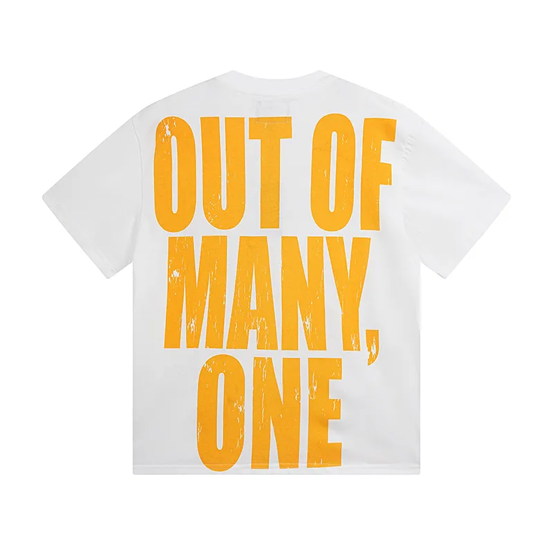 3063# P110 Real shot Godspeed American fashion rock street retro loose printed cotton short sleeves Fabric: 240g 32 count fine cotton double yarn pure cotton Color: off-white Size: S M L XL