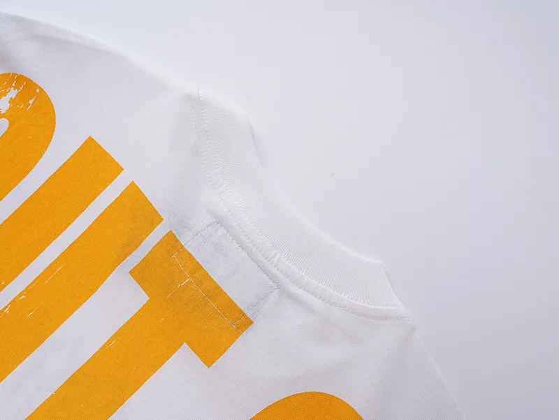 3063# P110 Real shot Godspeed American fashion rock street retro loose printed cotton short sleeves Fabric: 240g 32 count fine cotton double yarn pure cotton Color: off-white Size: S M L XL