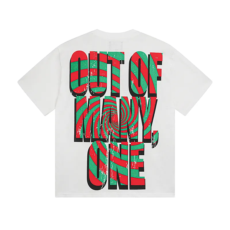 3030# P110 Real shot Godspeed American fashion rock street retro loose printed cotton short sleeves Fabric: 240g 32 count fine cotton double yarn pure cotton Color: off-white Size: S M L XL