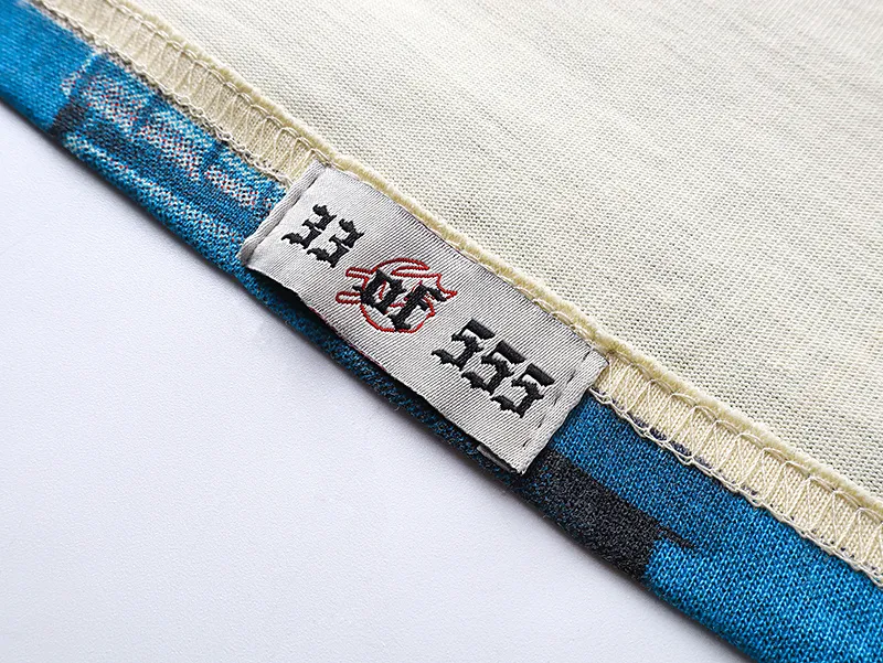 3116# P106 Real shot Godspeed American fashion rock street retro loose printed cotton short sleeves Fabric: 240g 32 count fine cotton double yarn pure cotton Color: apricot Size: S M L XL