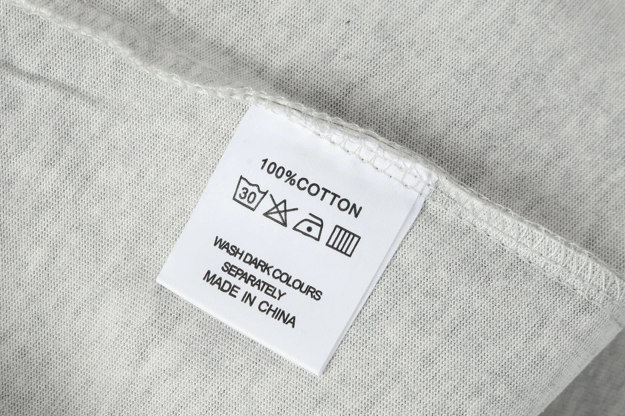 5105#Light Gray｜P106 Godspeed cross-border American rock and roll street washed retro style short-sleeved T (craft printing) fabric (fabric) 32-count combed double yarn 240 grams weight code number (size): S-M-L-XL color (colour): light gray