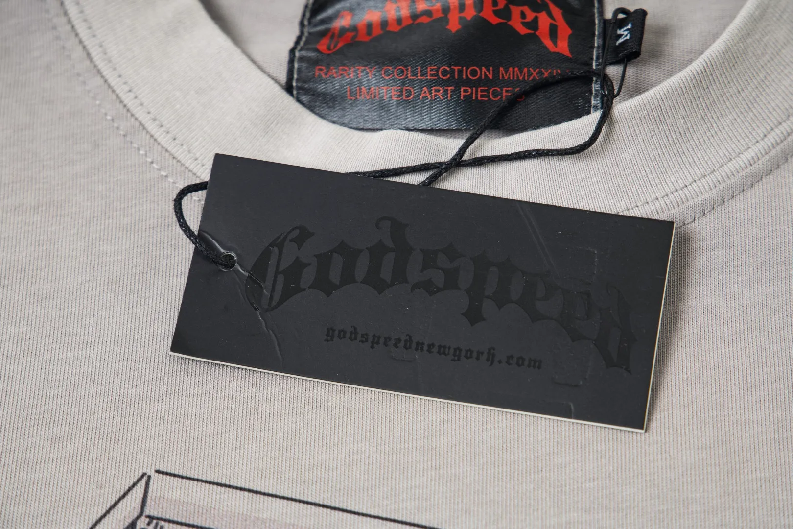 G28# GodSpeed ​​white ink direct spray washed short-sleeved S-XL size gray (washed) P126 black (washed) P126