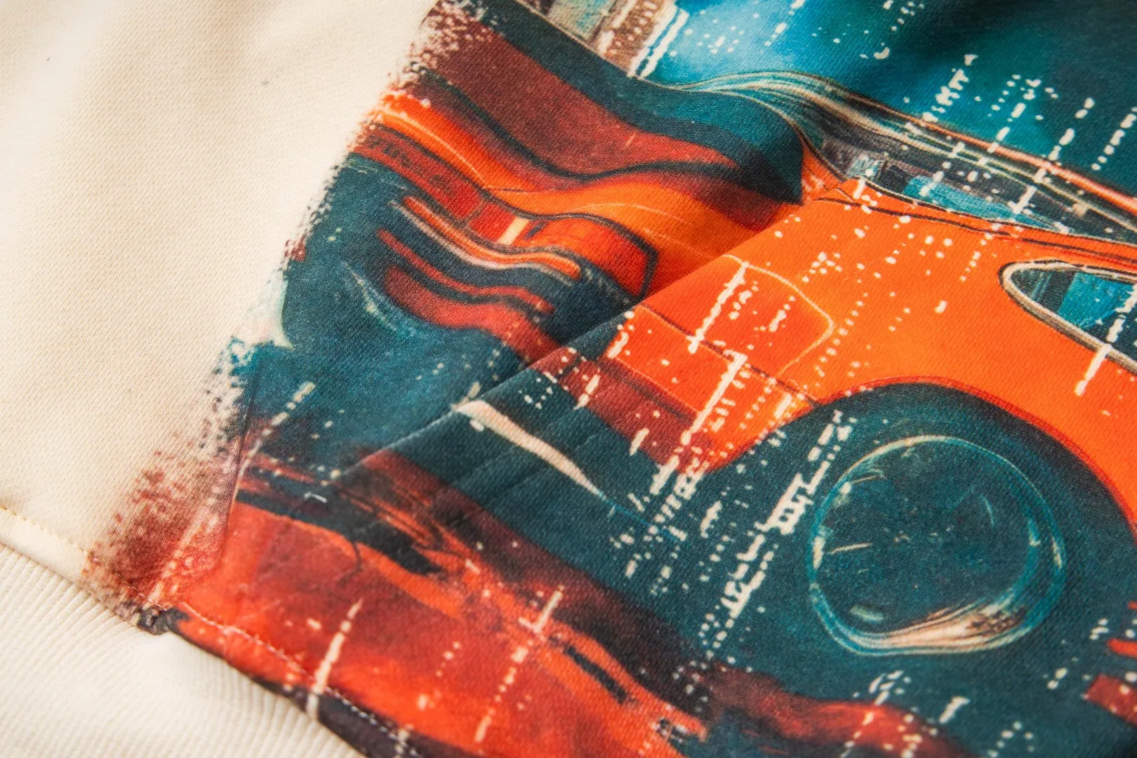 G20# GodSpeed ​​white ink direct spray sweatshirt S-XL apricot P226