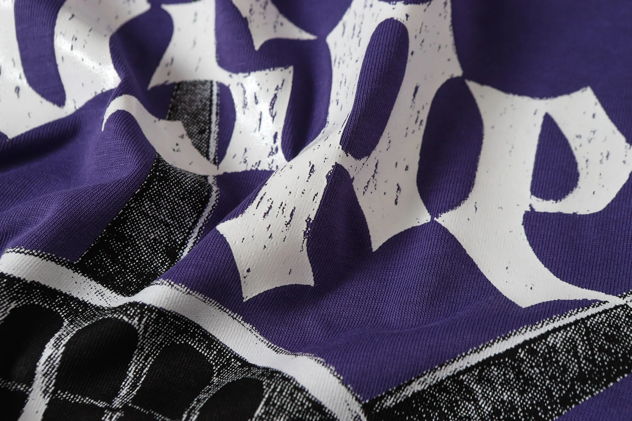 5086#vine purple/apricot | P104 Godspeed cross-border American rock and roll street washed retro style short-sleeved T (craft printing) fabric (fabric) 32 counts combed double yarn 240 grams weight code number (size): S-M-L-XL color (colour): apricot/vine purple 👉