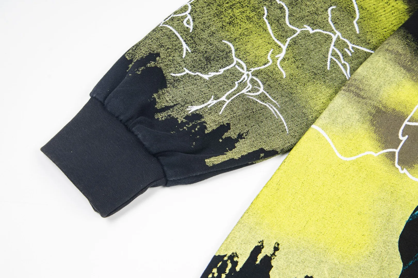 G57# GodSpeed ​​HD printed washed long sleeve S-XL size black red black blue black yellow P166