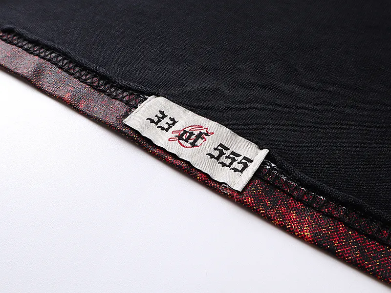 1103# P160 Washed Black Real Shot Godspeed American Fashion Rock Street Retro Washed Distressed Printed Cotton Short Sleeves Fabric: 270g 32 Count Fine Cotton Double Yarn Pure Cotton Color: Washed Black Size: S M L XL