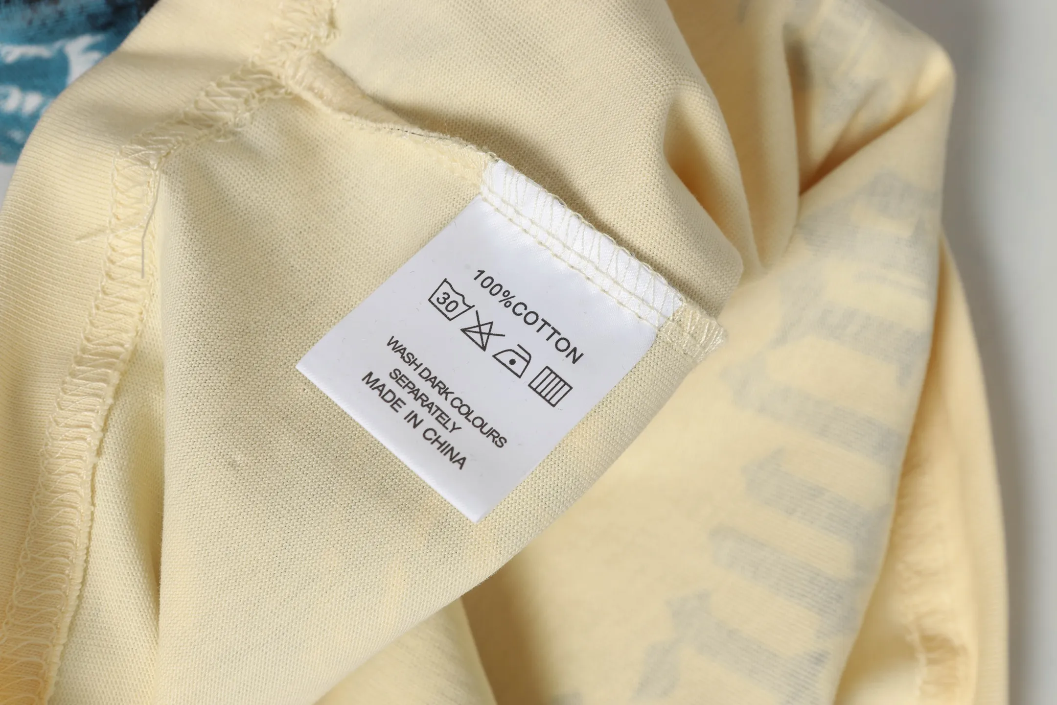 5038#apricot|P104 Godspeed cross-border American rock and roll street washed retro style short-sleeved T (craft printing) fabric (fabric) 32 count combed double yarn 240 grams weight code number (size): S-M-L-XL color (colour): apricot