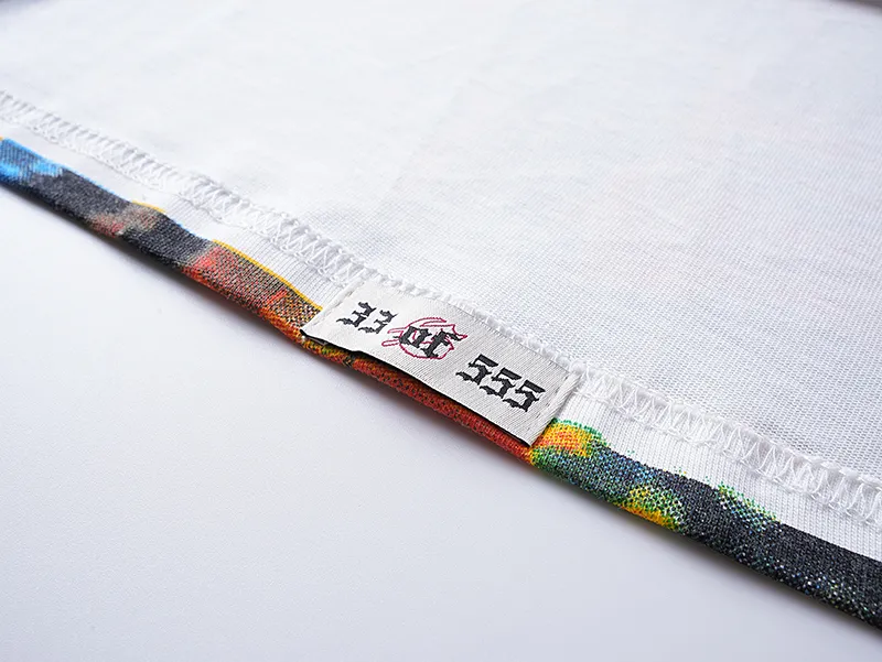 3099# P140 Real shot of Godspeed American fashion rock street pure cotton loose bottoming long-sleeved T-shirt long T-shirt Fabric: 270g 32-count fine cotton double yarn pure cotton Color: off-white apricot Code number: S M L XL