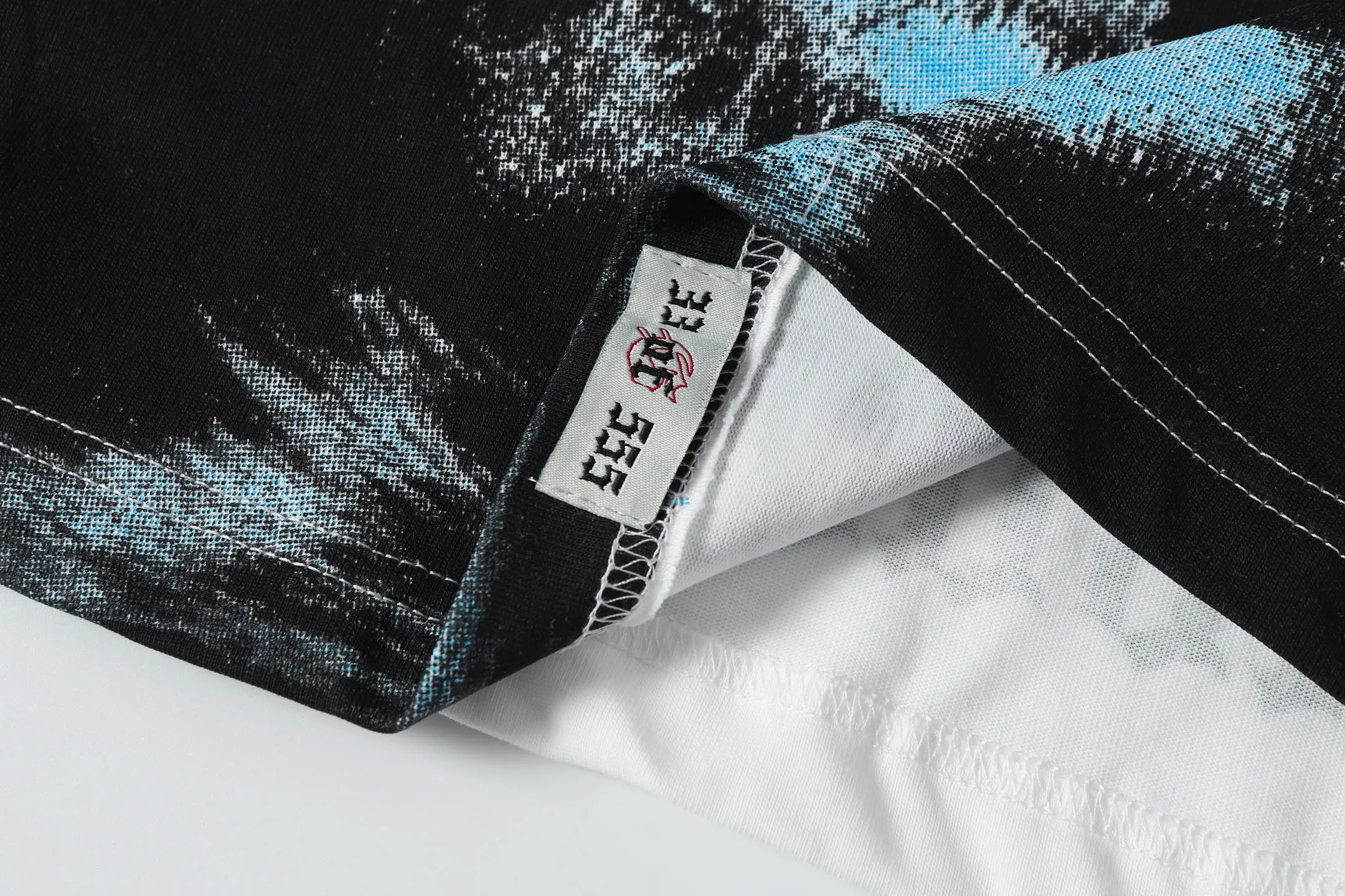 5076# White | P104 Godspeed cross-border American rock and roll street washed retro style short-sleeved T (craft printing) fabric (fabric): 32-count combed double yarn 240 grams weight code number (size): S-M-L-XL color (colour): white