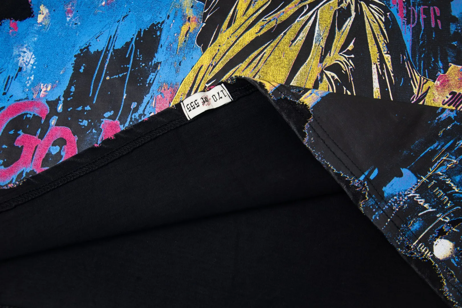 G45# GodSpeed ​​HD printed washed long sleeve S-XL size black (washed) P136 purple (washed) P136