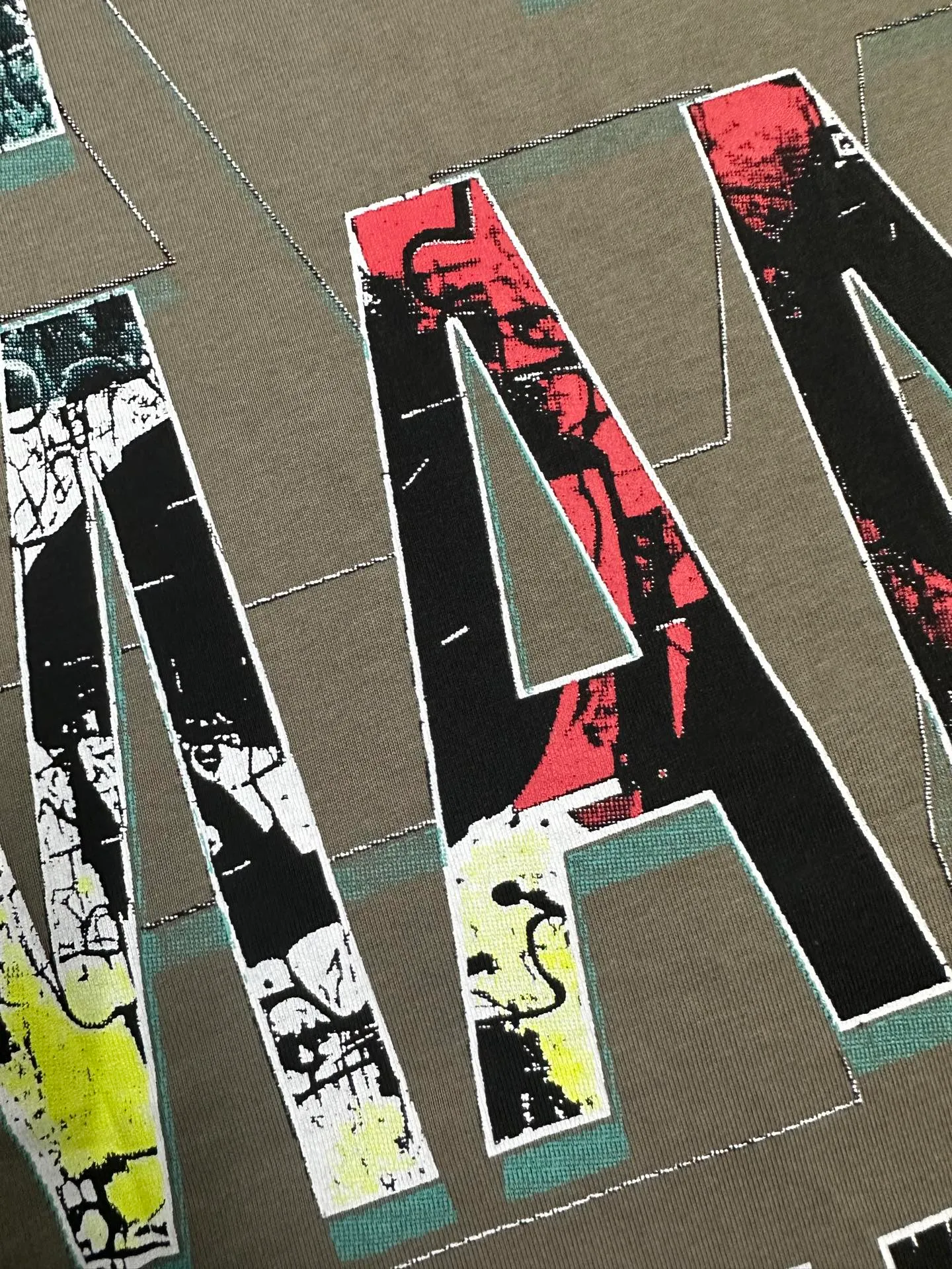 5136#Army Green | P106 Real-stock Godspeed cross-border American rock and roll street wash retro style short-sleeved T (craft printing) fabric (fabric) 32 counts combed double yarn 240 grams weight code number (size): S-M-L-XL color (colour): military green