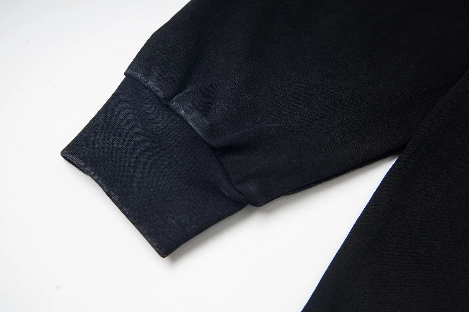 G38# GodSpeed ​​White Ink Direct Jet Washed Long Sleeve S-XL Size Washed Black P156