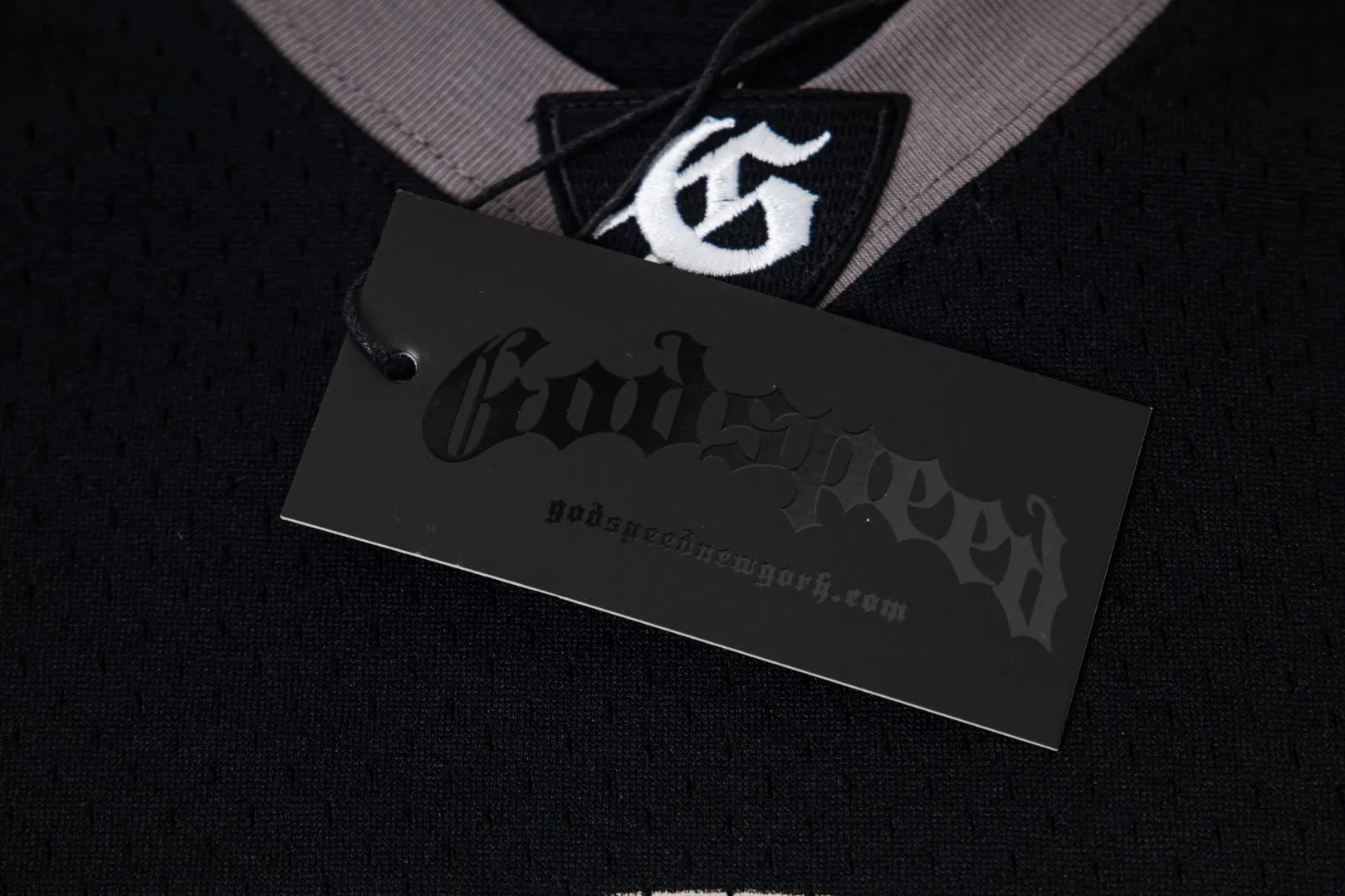 GW02# GodSpeed ​​mesh short-sleeved jersey S-XL black gray P116