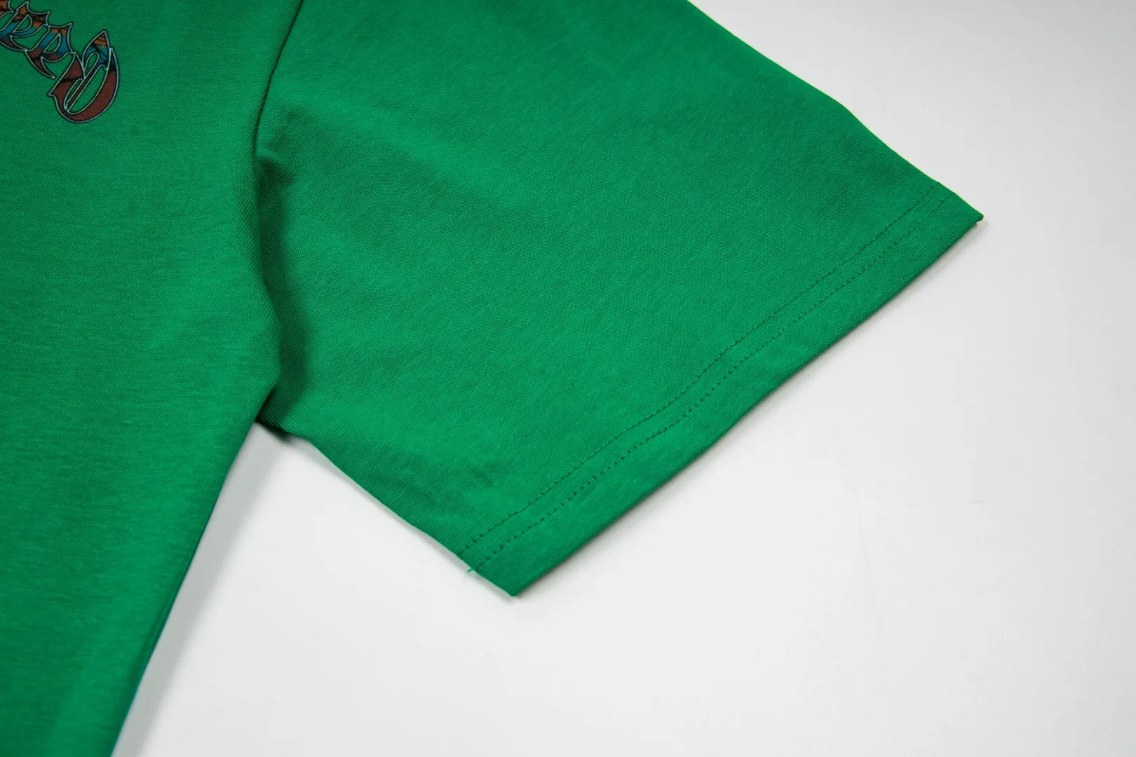 G62# GodSpeed ​​White Ink Direct Print Short Sleeve S-XL Size Washed Black P126 Green P116 Yellow P116