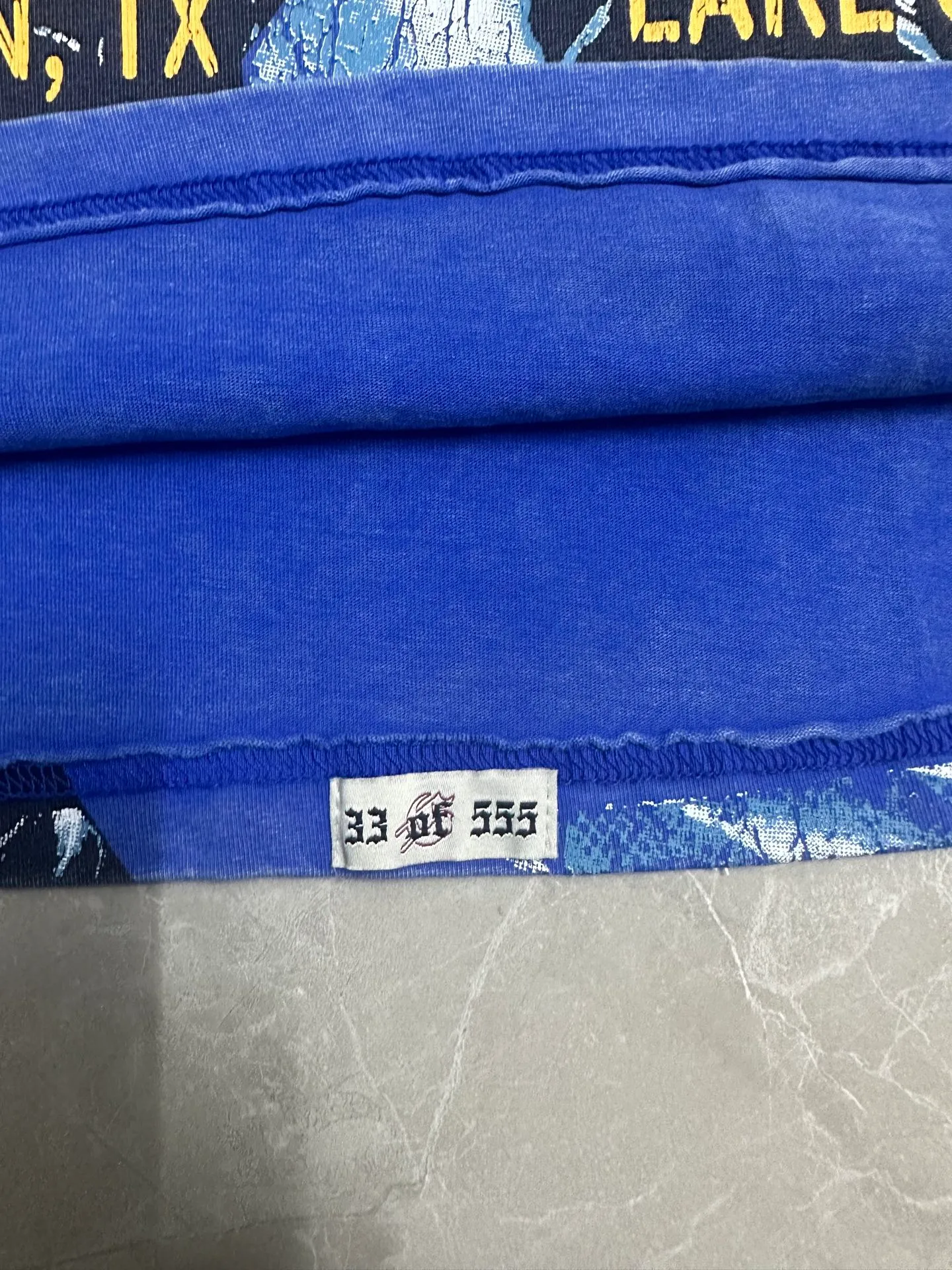 6131# Washed Vintage Klein Blue I P116 Real Spot (American Trendy Niche) Godspeed Cross-Border American Rock Street Washed Retro Style Short Sleeve T (Craft Printing) Fabric (fabric): 32 Count Combed Double Yarn 250g Weight Code Number (size): S-M-L-XL Color (colour): Washed Klein Blue