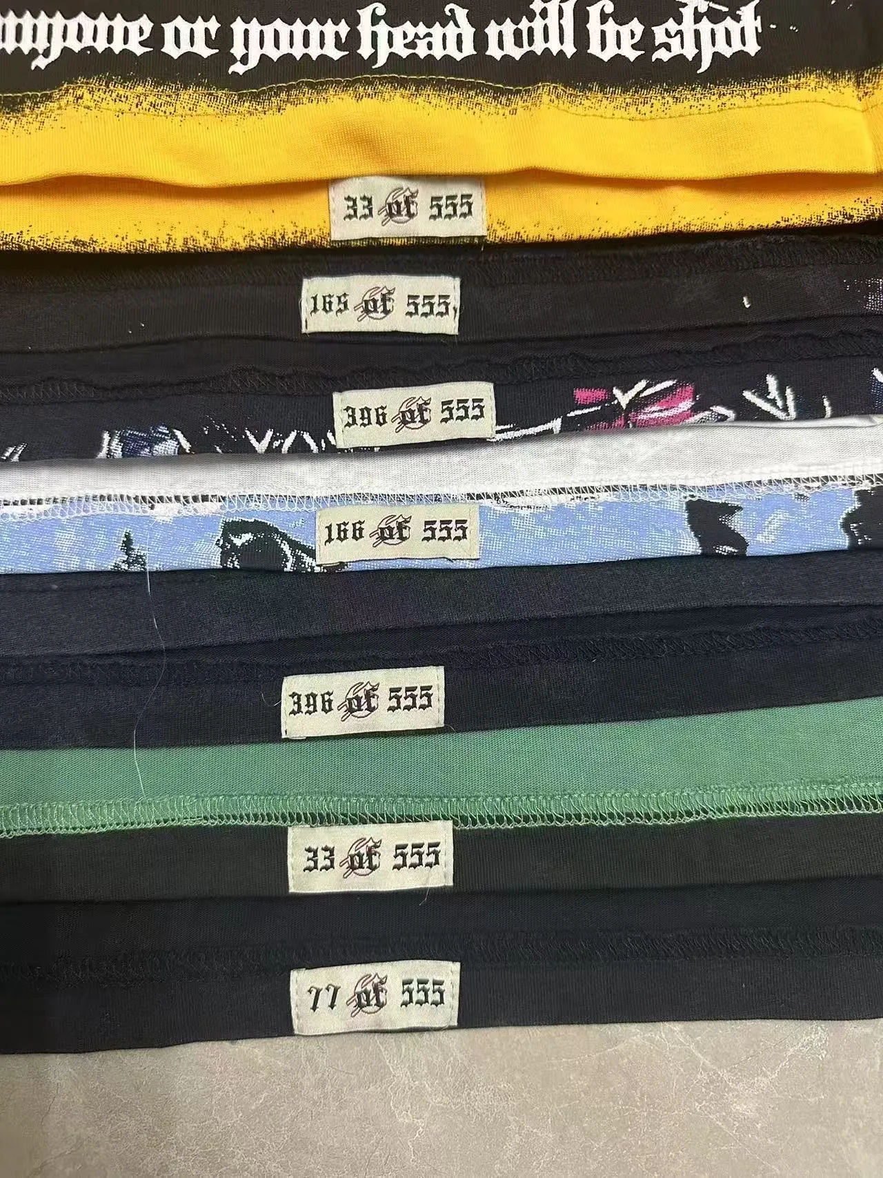 6128# Washed black I P116 Real stock (American fashion niche) - New Godspeed cross-border American rock street washed retro style short-sleeved T (craft printing) Fabric (fabric): 32 counts combed double yarn 250 grams weight Size (size): S-M-L-XL Color (colour): Washed black