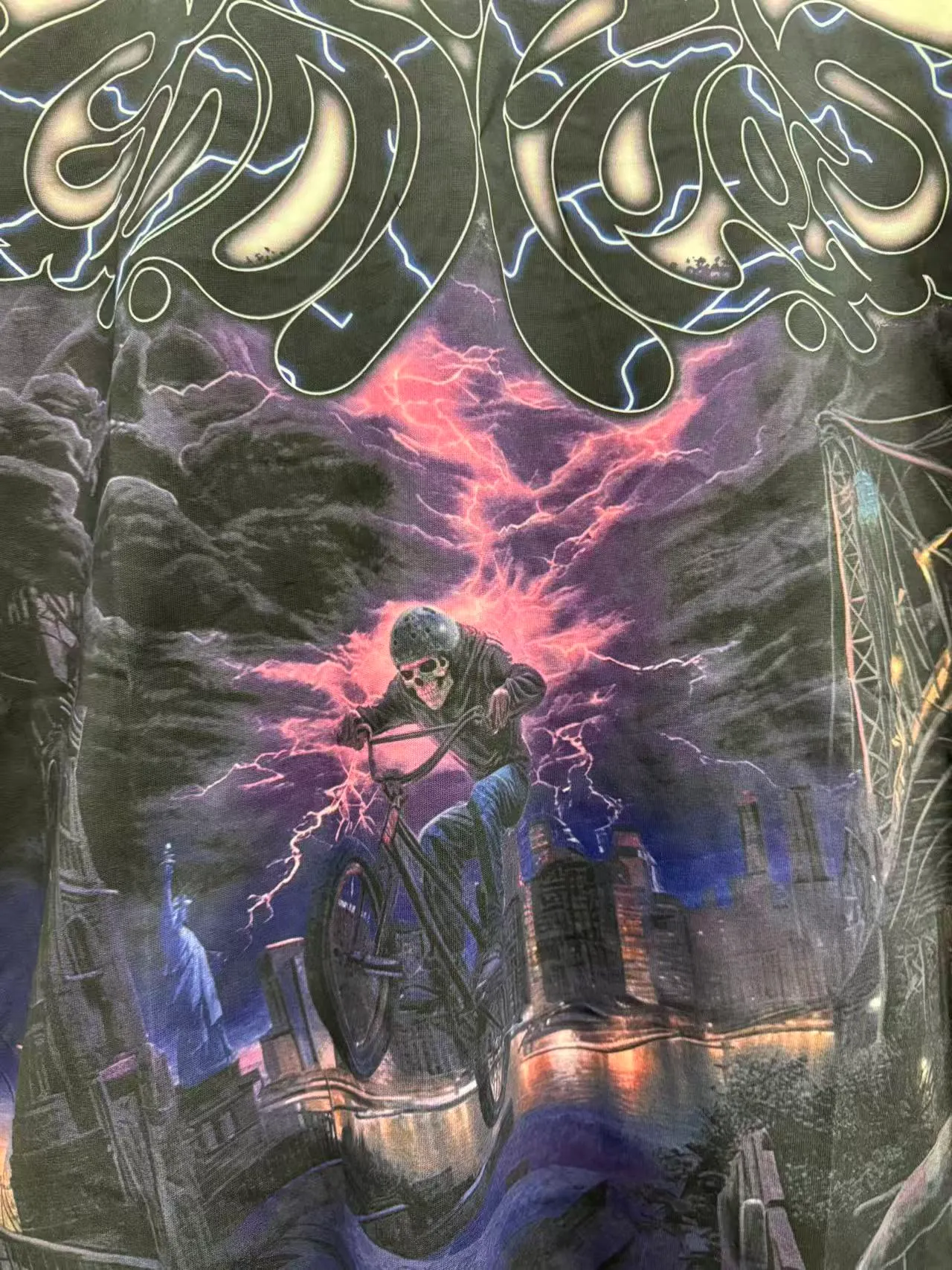 G52# GodSpeed ​​white ink direct spray washed long sleeve S-XL size purple (washed) P156 apricot P146