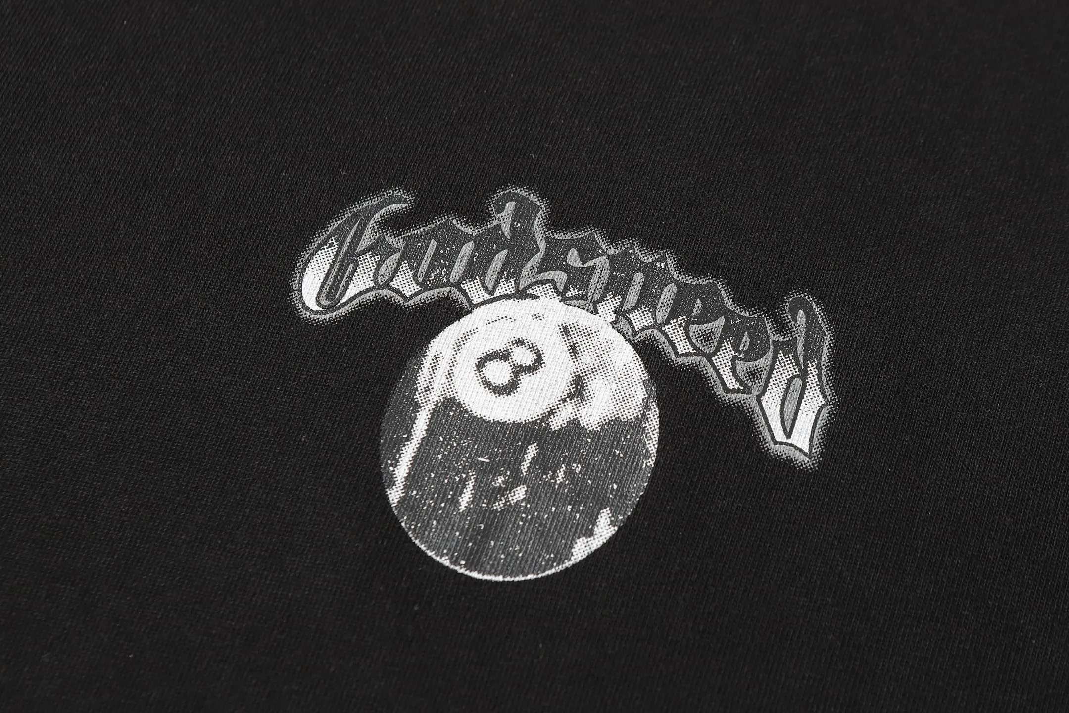 6077#washed black | P116 Godspeed cross-border American rock and roll street washed retro style short-sleeved T (craft printing) fabric (fabric): 32 count combed double yarn 250g weight code number (size): S-M-L-XL color (colour): washed black