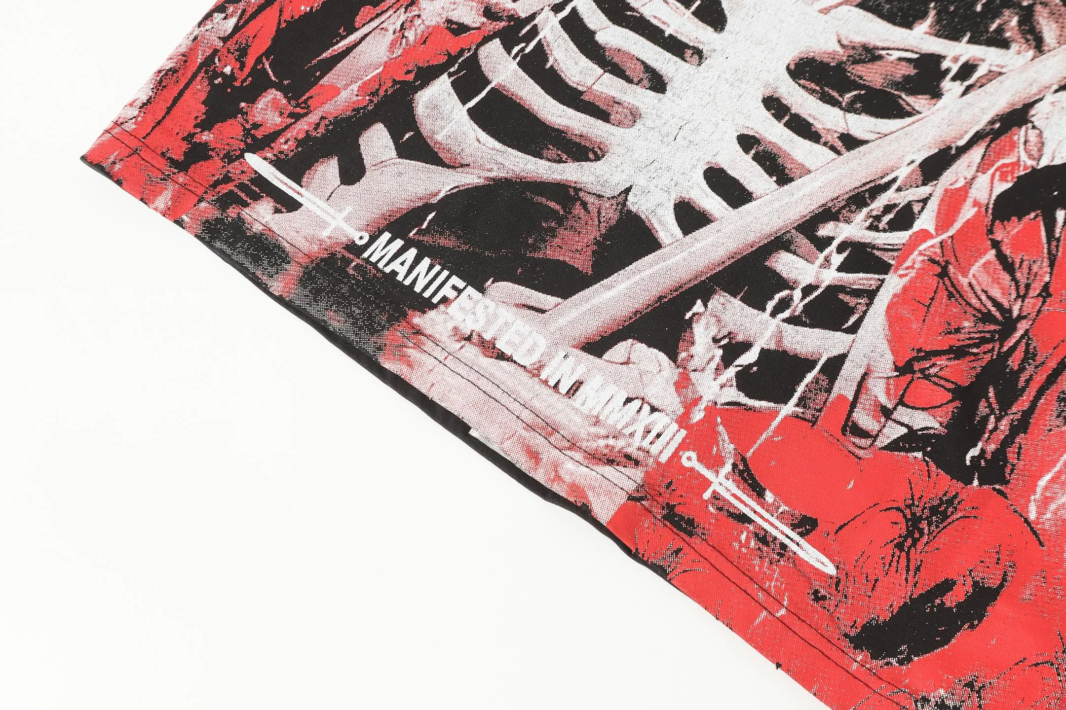6077#washed black | P116 Godspeed cross-border American rock and roll street washed retro style short-sleeved T (craft printing) fabric (fabric): 32 count combed double yarn 250g weight code number (size): S-M-L-XL color (colour): washed black