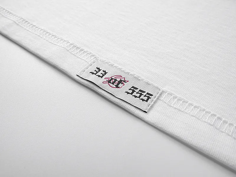 3093# P110 Real shot Godspeed American fashion rock street retro loose printed cotton short sleeves Fabric: 240g 32 count fine cotton double yarn pure cotton Color: off-white Size: S M L XL