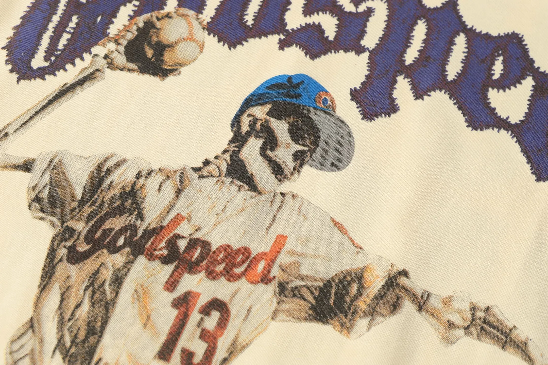 5013# white | apricot | P104 Godspeed cross-border American rock and roll street wash retro style short-sleeved T (craft print) fabric (fabric): 32 counts combed double yarn 240 grams weight code number (size): S-M-L-XL color (colour): white, apricot,