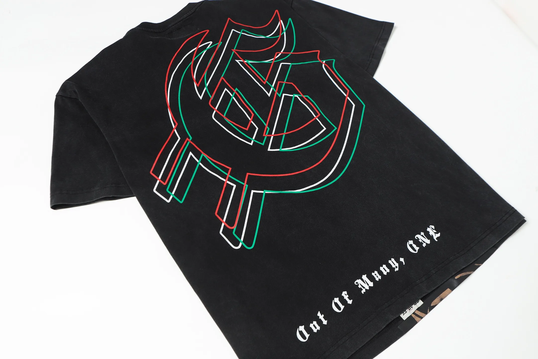 58💰6078#washed black I Godspeed cross-border American rock and roll street washed retro style short-sleeved T (craft printing) fabric (fabric): 32 count combed double yarn 250 grams weight code number (size): S-M-L-XL color (colour): washed black
