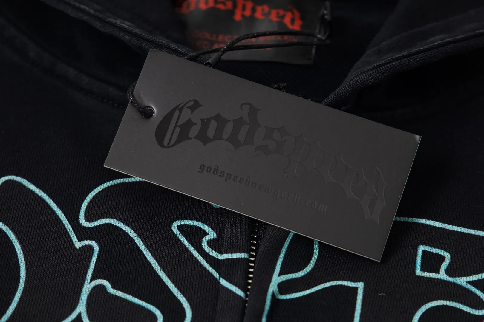 G39# GodSpeed ​​white ink direct spray zipper sweatshirt S-XL washed black P236 apricot P226