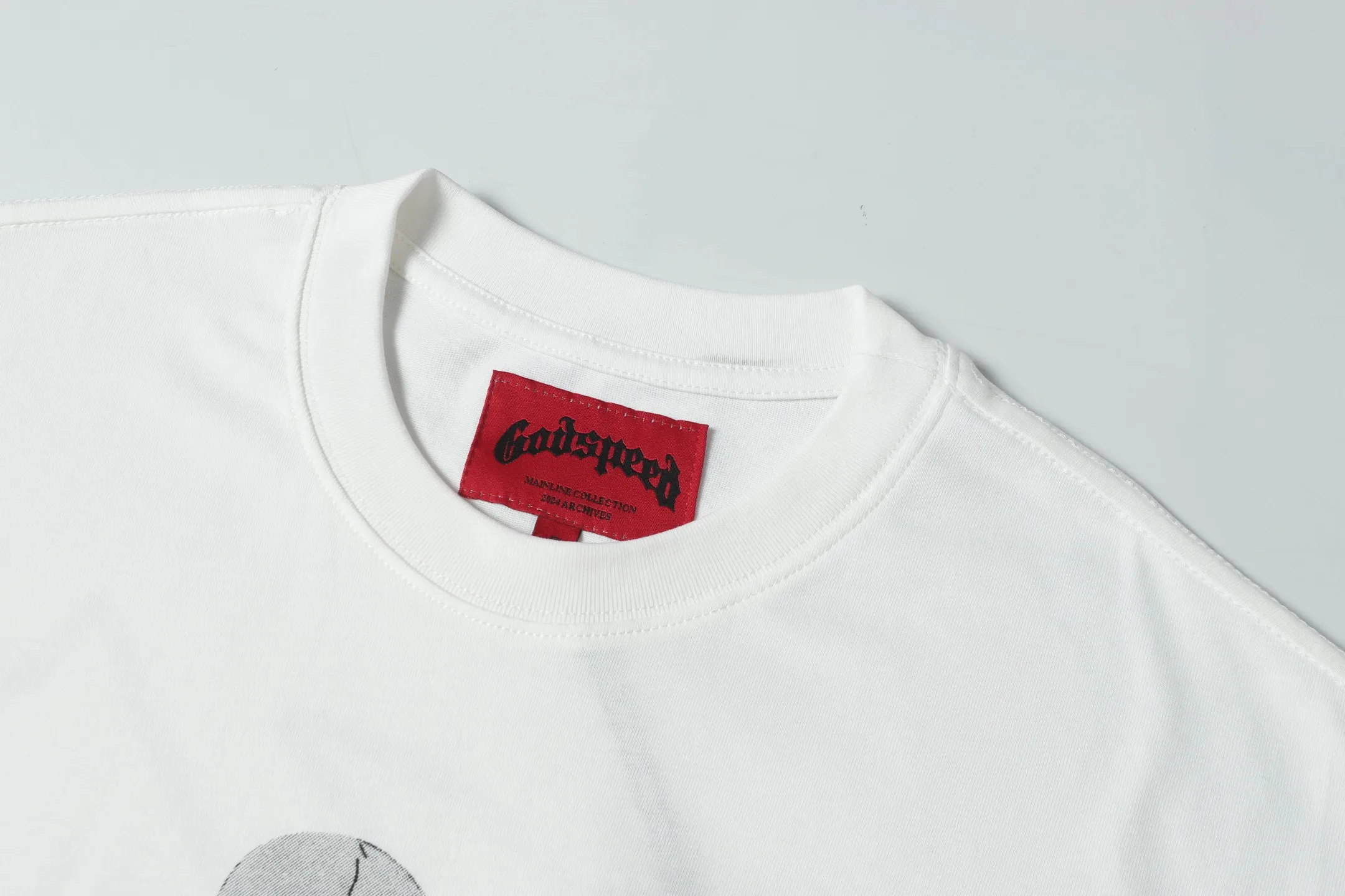 5049#White/Apricot｜P104 Godspeed cross-border American rock and roll street washed retro style short-sleeved T (craft printing) fabric (fabric): 32-count combed double yarn 240 grams weight code number (size): S-M-L-XL color (colour): white, apricot,