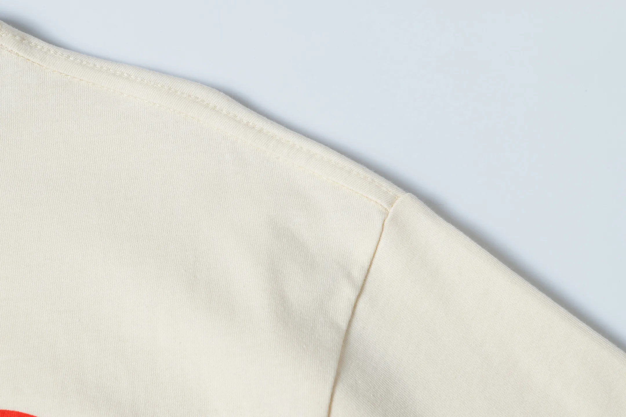 5081#apricot | P104 Godspeed cross-border American rock and roll street washed retro style short-sleeved T (craft printing) fabric (fabric) 32 counts combed double yarn 240 grams weight code number (size): S-M-L-XL color (colour): apricot