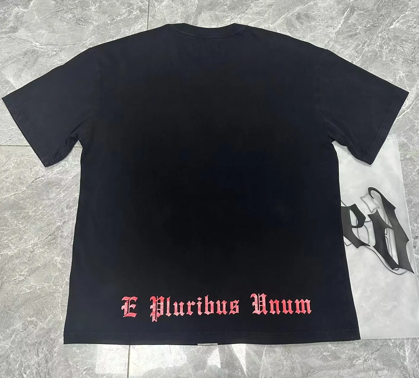 58💰6086#washed black｜Godspeed cross-border American rock and roll street washed retro style short-sleeved T (craft print) fabric (fabric): 32 count combed double yarn 250g weight size (size): S-M-L-XL color (colour): washed black 👉 👉