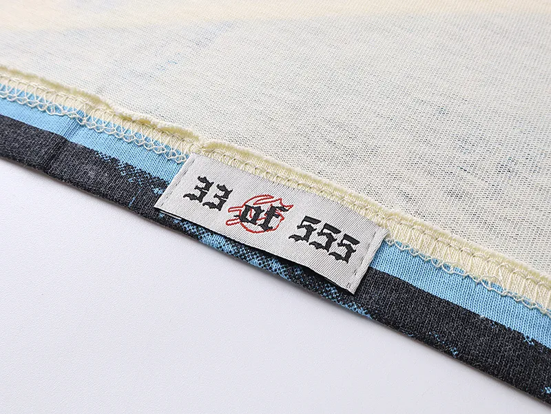 3111# P106 Real shot Godspeed American fashion rock street retro loose printed cotton short sleeves Fabric: 240g 32 count fine cotton double yarn pure cotton Color: apricot Size: S M L XL