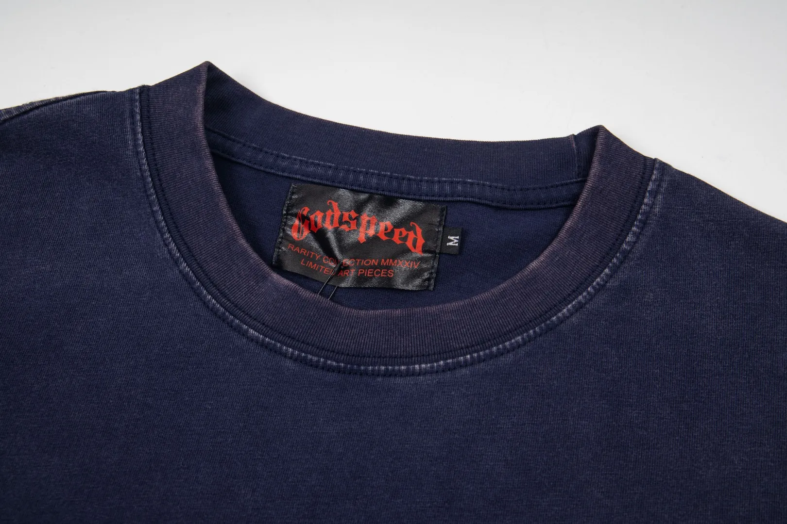 G69# GodSpeed ​​High Definition Printed Washed Short Sleeves S-XL Black P116 Blue P116 Gray P116