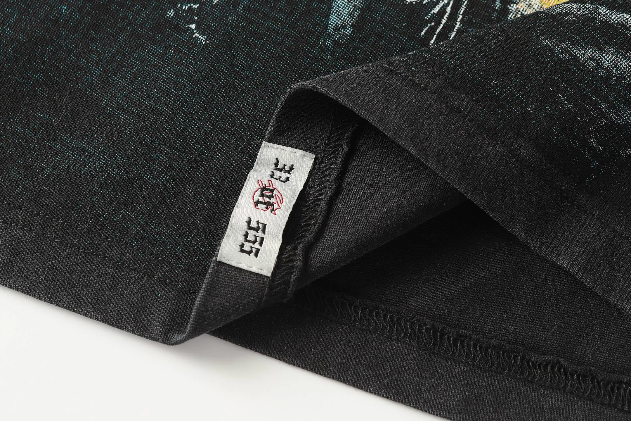 6093# Washed black I P116 High-definition printing. Soft touch Godspeed Cross-border American rock and roll street washed retro style Short-sleeved T (craft printing) Fabric (fabric): 32 counts combed double yarn 250 grams weight Size (size): S-M-L-XL Color (colour): Washed black 👉 👉 👉 👉