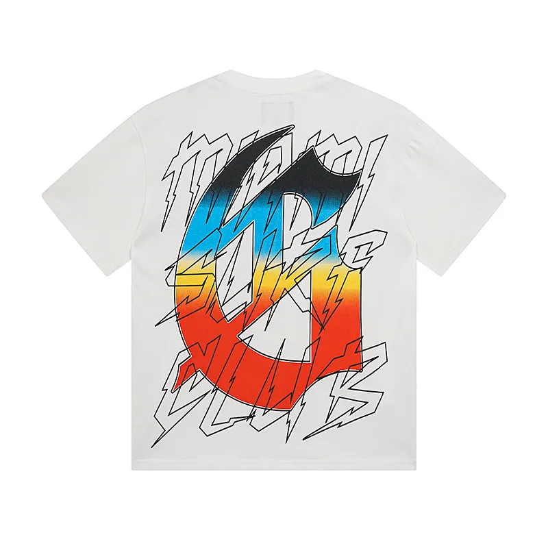 3117# P106 Real shot Godspeed American fashion rock street retro loose printed cotton short sleeves Fabric: 240g 32 count fine cotton double yarn pure cotton Color: off-white Size: S M L XL