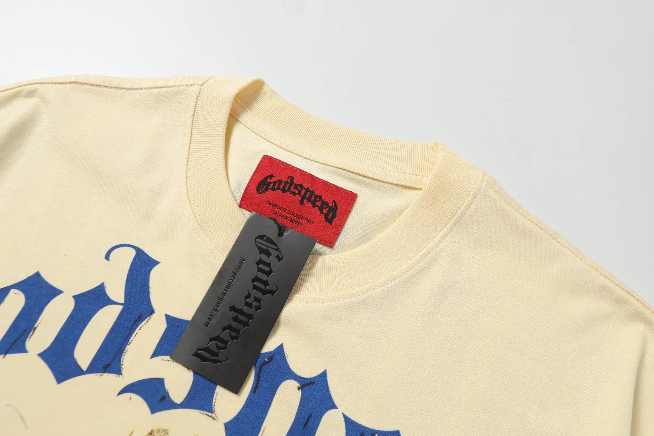5020#Apricot｜P104 Godspeed cross-border American rock and roll street washed retro style short-sleeved T (craft printing) fabric (fabric) 32-count combed double yarn 240 grams weight code number (size): S-M-L-XL color (colour): apricot