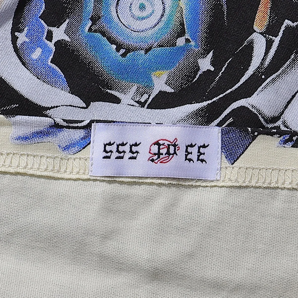 No. 7012, Mechao Godspeed skull rose high-definition printed high-quality double yarn pure cotton casual short-sleeved T-shirt batch 110 Color: black, apricot; Size: S M L XL